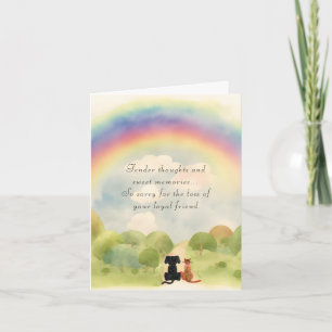 Loss of a Pet Sympathy Greeting Card