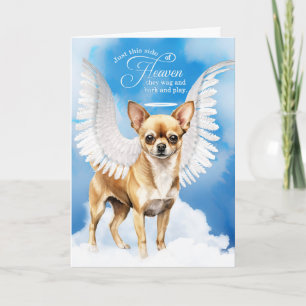 Loss of a Tan Smooth Coat Chihuahua Pet Sympathy Card