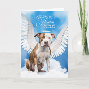 Loss of an Staffordshire Terrier Dog Pet Sympathy Card