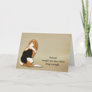 Loss of Basset Hound Condolence Sympathy Card