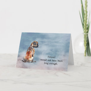 Loss of Boxer Condolence Sympathy Card