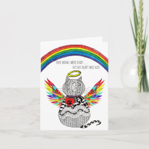 Loss of Cat Condolence Sympathy Greeting Card