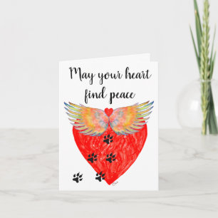 Loss of Cat Condolence Sympathy Greeting Card