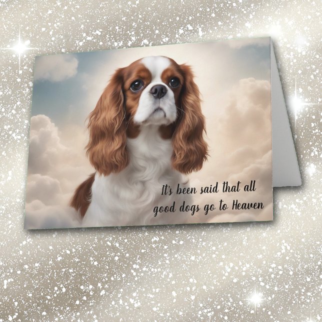 Loss of Cavalier King Charles Spaniel Sympathy Holiday Card (Creator Uploaded)