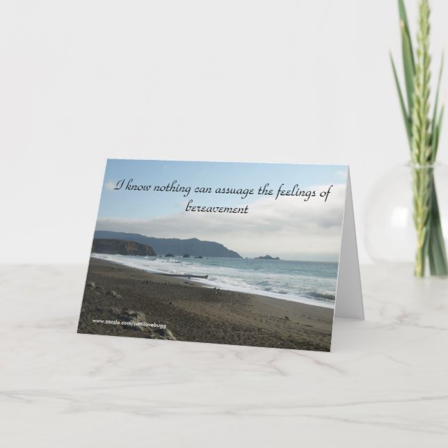 Loss Of Child, Condolence Card (Front)