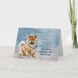 Loss of Chow Chow Dog Sympathy Card