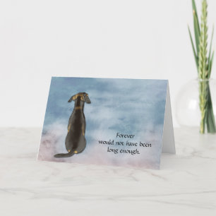 Loss of Dachshund Condolence Sympathy Card