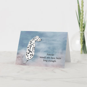 Loss of Dalmatian Condolence Sympathy Card