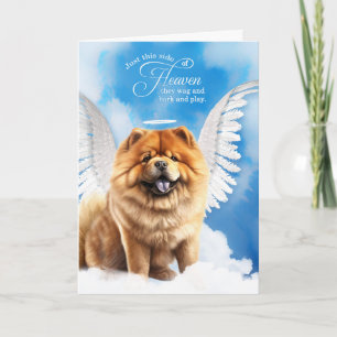 Loss of Dog Chow Chow Pet Sympathy Card