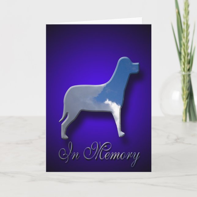 Loss Of Dog Sympathy Card (Front)