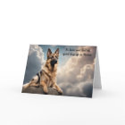 Loss of German Shepherd Dog Heaven Sympathy Card