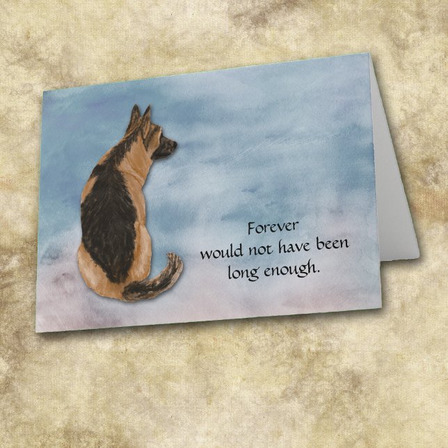 Loss of German Shepherd Dog Sympathy Card (Creator Uploaded)