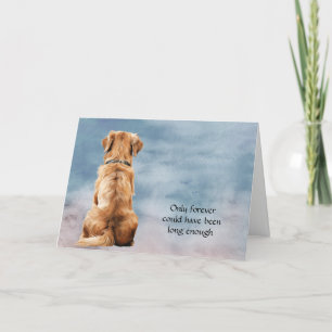 Loss of Golden Retriever Sympathy Card