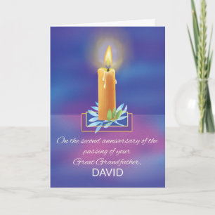 Loss of Great Grandfather Second Anniversary Card