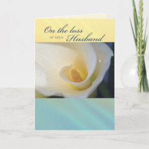 Loss of Husband Sympathy Card