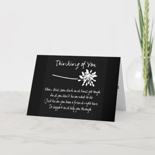 **LOSS OF LOVED ONE** MEMORIES TO CHERISH CARD (Front)