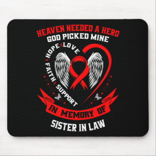 Loss Of Loved One Sister In Law Heart Disease Awar Mouse Mat