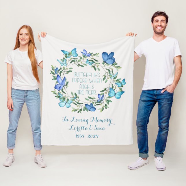 Loss Of Mother Memorial Blanket Butterfly Appear  (In Situ)