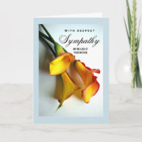 Loss of Mother Sympathy Calla Lilies 