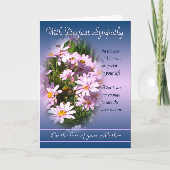 Loss of Mother - With Deepest Sympathy Card (Front)