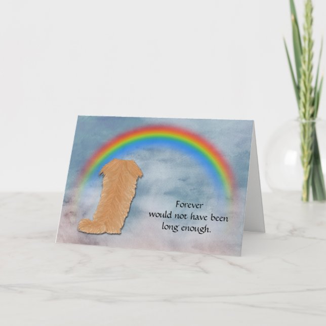 Loss of Pekingese Condolence Card (Front)