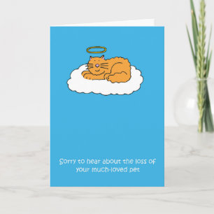 Loss of Pet Cat Sympathy Card