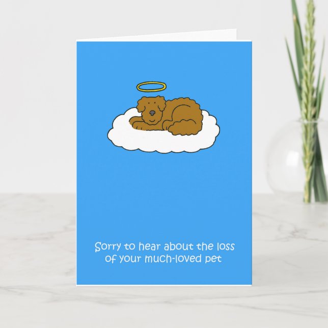Loss of Pet Dog Sympathy Card (Front)