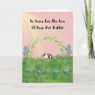 Loss of Pet Rabbit Card