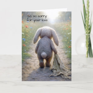 Loss of Pet Rabbit Sympathy Card