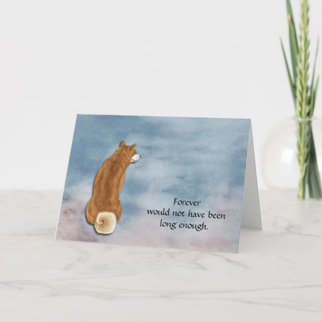 Loss of Shiba Inu Dog Sympathy Card  (Front)