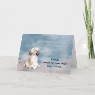 Loss of Shih Tzu Condolence Sympathy Card