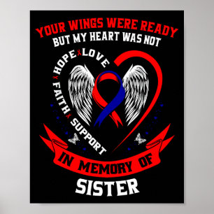 Loss Of Sister Chd Awareness Month Heart Disease G Poster