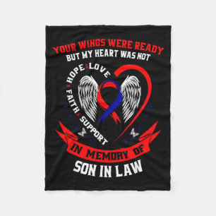 Loss Of Son In Law Chd Awareness Month Heart Disea Fleece Blanket