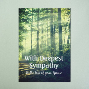 Loss Of Spouse Caring Sympathy Card