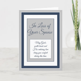 Loss of Spouse Christian Sympathy card