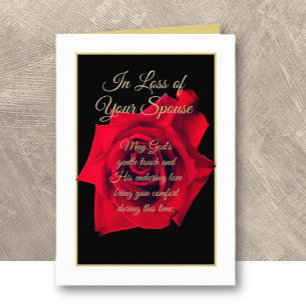 Loss of Spouse Christian Sympathy card