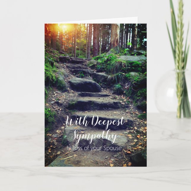 Loss Of Spouse Sympathy Card (Front)