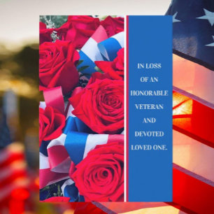 Loss of Veteran Loved One Sympathy Card