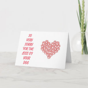 **LOSS OF YOUR DOG** SYMPATHY AND HEALING CARD