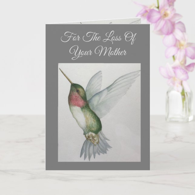 Loss Of Your Mother Deepest Sympathy Card (Orchid)