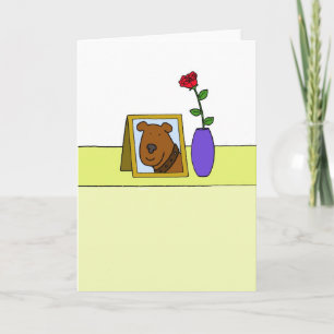Loss Pet Dog Sympathy for Bereavement Card