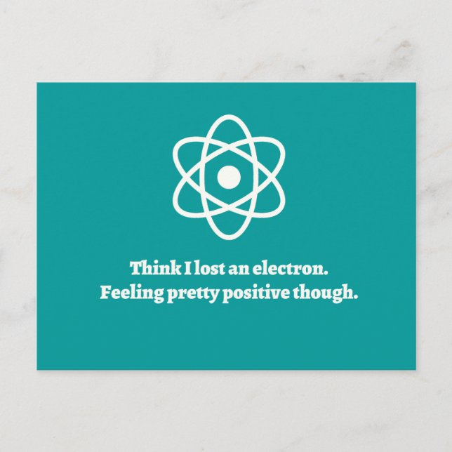 Lost an Electron Postcard (Front)