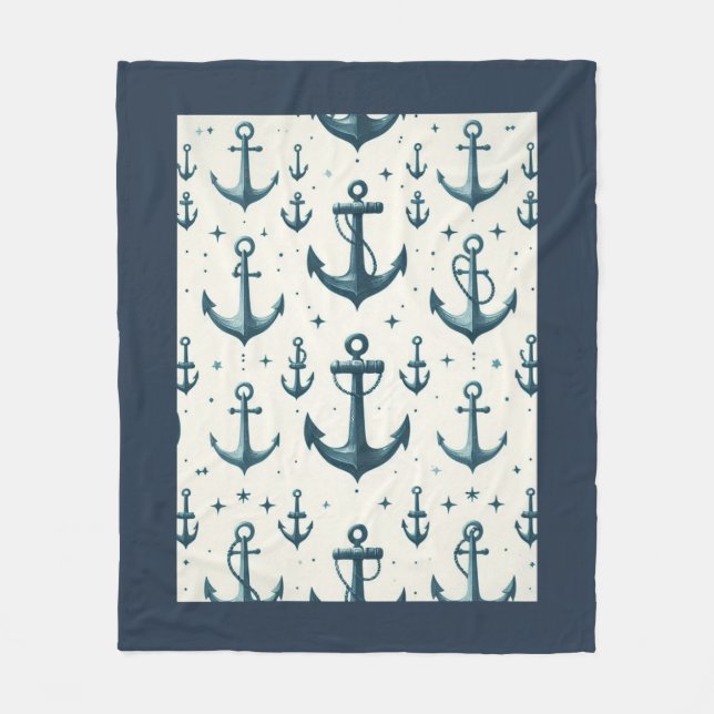 Lost Anchors Fleece Blanket (Front)