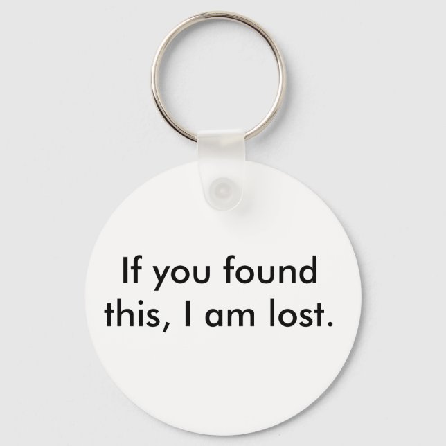 Lost and Found Key-Chain Key Ring (Front)