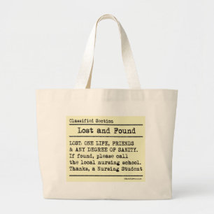 Lost and Found Large Tote Bag