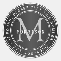 Lost and Found Monogram in Black