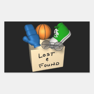 Lost And Found Rectangular Sticker