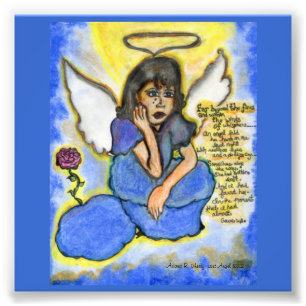 Lost Angel: Original Drawing Photo Print