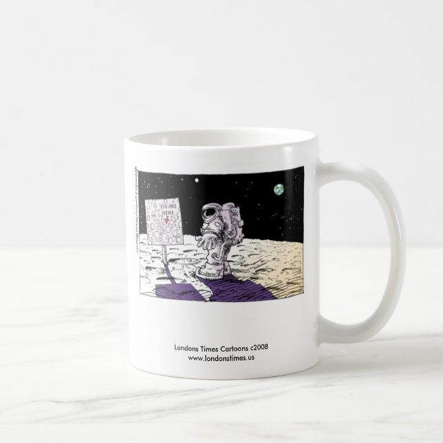 Lost Astronaut Funny Coffee Mug (Right)