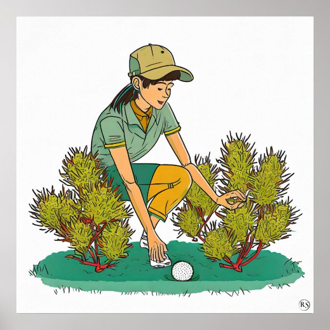 Lost Ball - Golf Art Print (Front)